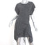 Isabel Marant Etoile Tie-Waist Dress Wad Dark Gray Linen-Wool Jersey Size 40