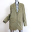 Lemaire Long Blazer Dusty Sage Cotton-Silk Size 38 Two-Button Oversize Jacket