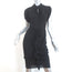 3.1 Phillip Lim Dress Black Ruffled Silk Size 2 Cap Sleeve Sheath
