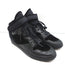 Balenciaga High Top Sneakers Black Leather & Velvet Size 40
