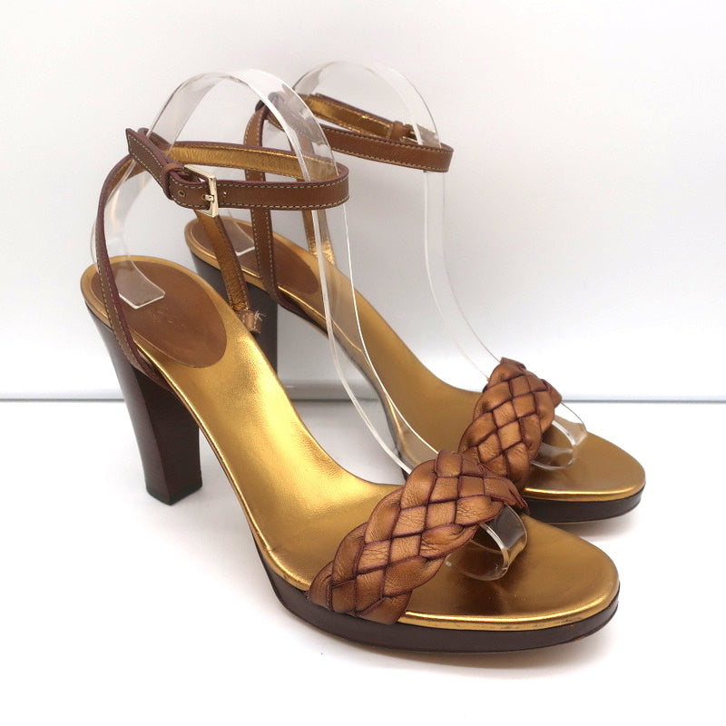 Gucci, Shoes, Authentic Gucci Gg Marmont Leather Platform Wedge Sandals  Size 39 85