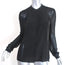 PAIGE Blouse Evelyn Black Chiffon-Paneled Silk Size Small Long Sleeve Shirt
