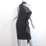 Cushnie et Ochs One-Shoulder Asymmetric Ruffle Dress Black & Gray Crepe Size 4