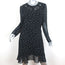 The Kooples Open Back Dress Dame De Coeur Black Heart Print Georgette Size 4
