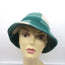 Isabel Marant Haley Bucket Hat Green Checked Wool Felt Size 57 NEW