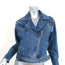 PAIGE Sivan Denim Moto Jacket Stoker Size Small Belted Jean Jacket
