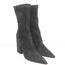 Paris Texas Mama Daily Boots Charcoal Stretch Suede Size 40 Pointed Toe
