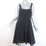 Theory Modern Flare Dress Black Sleeveless Stretch Cotton Size 12 NEW
