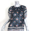 Ulla Johnson Blouse Inez Floral Print Silk Chiffon Size 6 Puff Sleeve Top