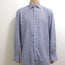 Isaia Button Down Shirt Blue/Brown Micro Gingham Cotton Size 41 - 16