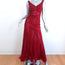Royal Legacy Beverly Hills Gown Red Beaded Lace Size Small Sleeveless Maxi Dress