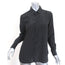 Saint Laurent Polka Dot Silk Shirt Black Size 40 Long Sleeve Blouse