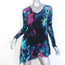 Fuzzi Jean Paul Gaultier Asymmetric Tunic Floral Print Mesh Size Medium Long Sleeve