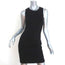 Alice + Olivia Crossback Mini Dress Kell Black Stretch Jersey Size 2