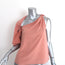 3.1 Phillip Lim Knotted One Shoulder Top Pink Stretch Silk Size 2
