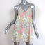 Alice + Olivia Mini Dress Fierra Pastel Floral Print Silk Size Extra Small