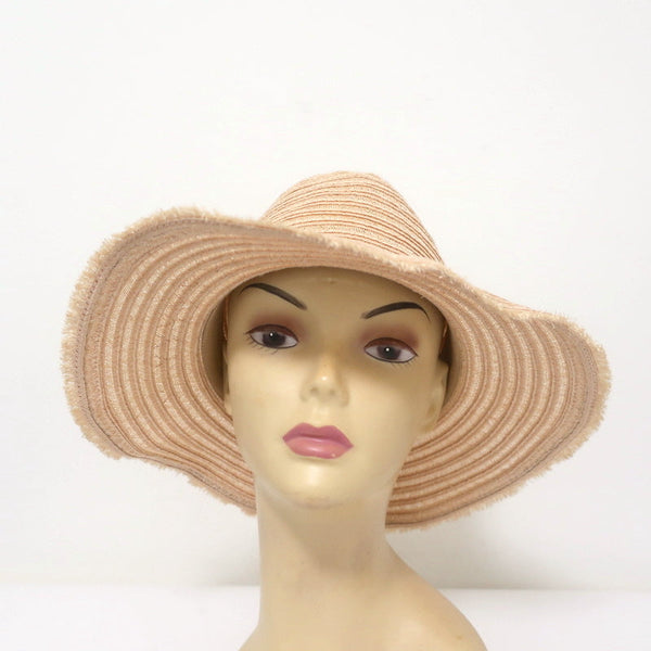 Eugenia Kim Hemp Hat with Sequin Band Eugenia Kim Courtney Sequin Ruched Band Straw Sunhat-Sand  main image 4