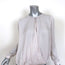 Vince Cross-Front Blouse Very Light Pink Draped Satin Size 2 Long Sleeve Top