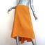 Lanvin Side-Zip Midi Skirt Marigold Silk Size 42