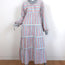 Warm Maxi Dress Colonial Rainbow-Striped Cotton Size 2 Long Sleeve NEW