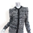 Stella McCartney Cardigan Black/Gray Space Dye Wool Size 42 Snap-Front Sweater