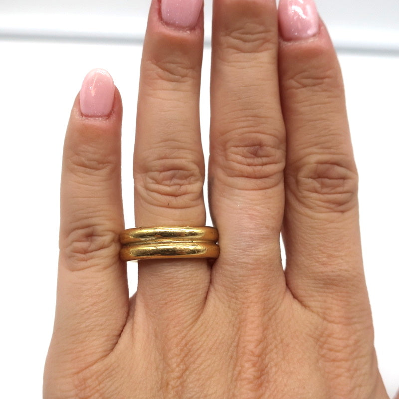 Louis Vuitton Empreinte Ring, Pink Gold Light Pink. Size 45