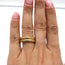 Jennifer Fisher Double Stack Lilly Ring 10k Gold-Plated Brass Size 6