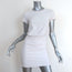 James Perse Blouson T-Shirt Dress Talc Stretch Jersey Size 1 Short Sleeve Mini