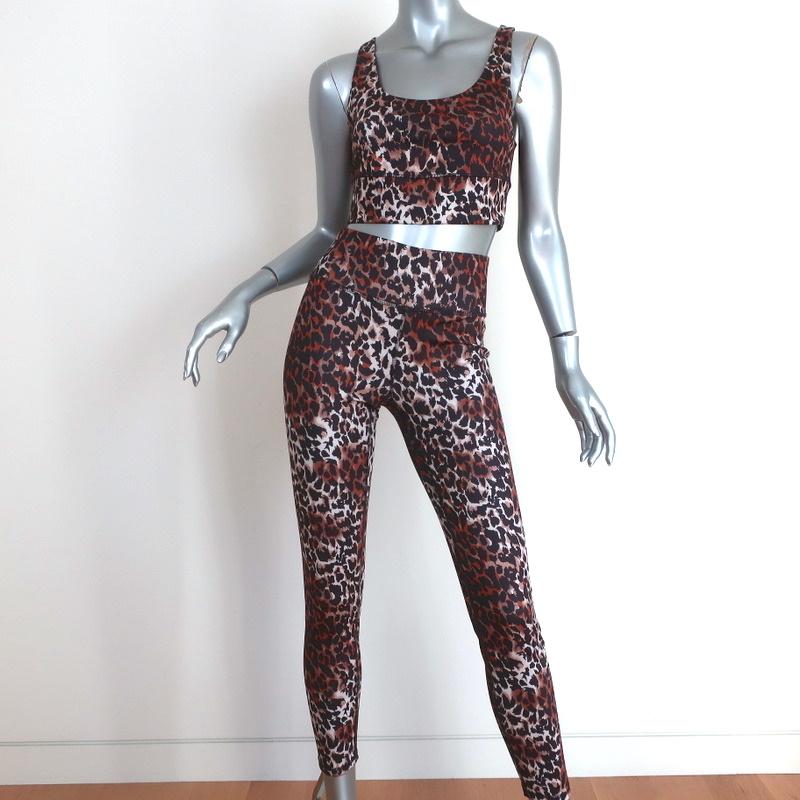 Veronica Beard Leopard Print Sport Bra & Leggings Set Size Extra Small –  Celebrity Owned