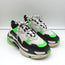 Balenciaga Triple S Sneakers White/Black/Neon Green Size 37