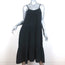 Xirena Tiered Maxi Dress Ruby Black Crinkled Gauze Size Extra Small