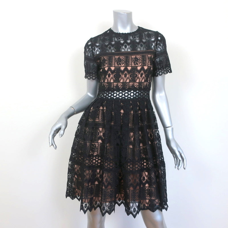 Fit and Flare Guipure Lace Dress