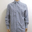 Isaia Button Down Shirt White/Blue Checked Cotton Size 42 - 16 1/2