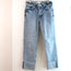 FRAME Le Piper Wide Cuff Jeans Richlake Blue Denim Size 24