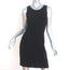 Theory Mini Dress Ballia Black Stretch Crepe Size 2 Sleeveless Sheath