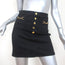 J Brand Horsebit Mini Skirt Black Stretch Cotton Size 25