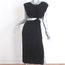 LNA Cutout Dress Tailor Black Ribbed Jersey Size Large NEW