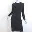 Givenchy Back-Zip Dress Black Stretch Crepe Size 38 Long Sleeve LBD