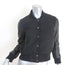 Club Monaco Varsity Jacket Regan Black Leather & Stretch Twill Size Extra Small