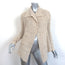 James Perse Shearling Cardigan Ivory Wool-Mohair Size 2 Open Front Sweater