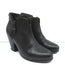 Rag & Bone Margot Side-Zip Ankle Boots Black Leather Size 37.5 High Heel Booties