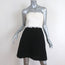 Sandro Strapless Mini Dress Gorka White Crochet Lace & Black Rib Size 40