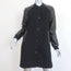 Madewell Leather Sleeve Varsity Coat Black Wool Jacket Size 4