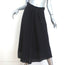 Isabel Marant Etoile Asymmetric Midi Skirt Yeba Black Silk Size 38
