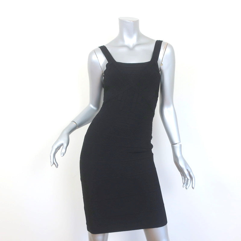 Herve Leger Crisscross-Front Mini Bandage Dress Black Size Extra Small Celebrity Owned Herve Leger Crisscross-Front Mini Bandage Dress Black Size Extra Small Celebrity Owned
