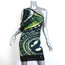 Roberto Cavalli One Shoulder Mini Dress Nautilus Print Jersey Size 40 NEW
