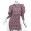 Rebecca Minkoff Mini Dress Tabby Printed Smocked Cotton Size Extra Extra Small