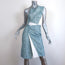 Roland Mouret Dress Suhail Blue Lace & White Stretch Crepe Size US 2 NEW