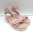 Valentino Rockstud Sport Sandals Pink Leather & Canvas Size 37