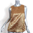 J.Crew Collection Bow-Back Sleeveless Top Gold Metallic Jacquard Size Small NEW
